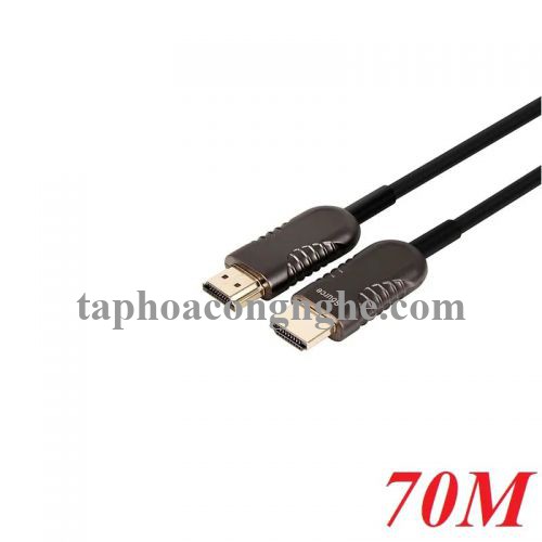 Unitek 98584 Y-C1035BK 4k 60Hz 2.0 70M Màu Xanh Lam Cáp Hdmi chuẩn sợi quang Ultrapro 30098584